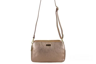 Damska torebka metalizowana - Różowa pudrowa - Torebki damskie - miniaturka - grafika 12