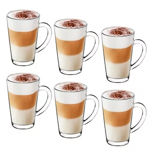 Tadar TADAR LATTE MACCHIATO KOMPLET 6 SZKLANEK TERMICZNYCH DO LATTE 320 ML 5903313419680 - Zestawy naczyń dla dzieci - miniaturka - grafika 1