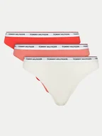 Majtki damskie - Tommy Hilfiger Komplet 3 par stringów UW0UW04894 Kolorowy - miniaturka - grafika 1