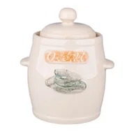 Beczki - Beczka hermetyczna 3 l z pokrywą Ogórki kremowy - miniaturka - grafika 1