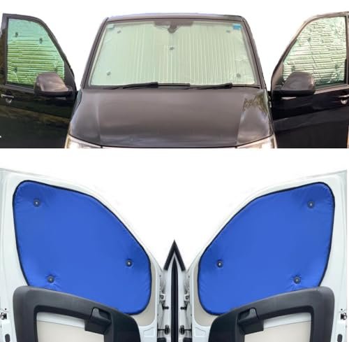 Maty Termiczne Kompatybilne z Skoda Yeti (2009-2017) (Zestaw Na Przód) Z Kolorem Podkładu Niebieski, Odwracalny