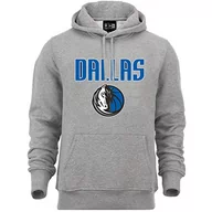 Bluzy męskie - New Era Męska bluza z kapturem Dallas Mavericks, czarna, XS/S 11546179 - miniaturka - grafika 1