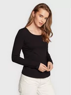 Bluzki damskie - Fransa Bluzka Kasic 600543 Czarny Slim Fit - miniaturka - grafika 1