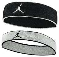 Ozdoby do włosów - Nike Unisex Jordan Chenil opaska na czoło, czarna/Sail/Sail, One Size - miniaturka - grafika 1