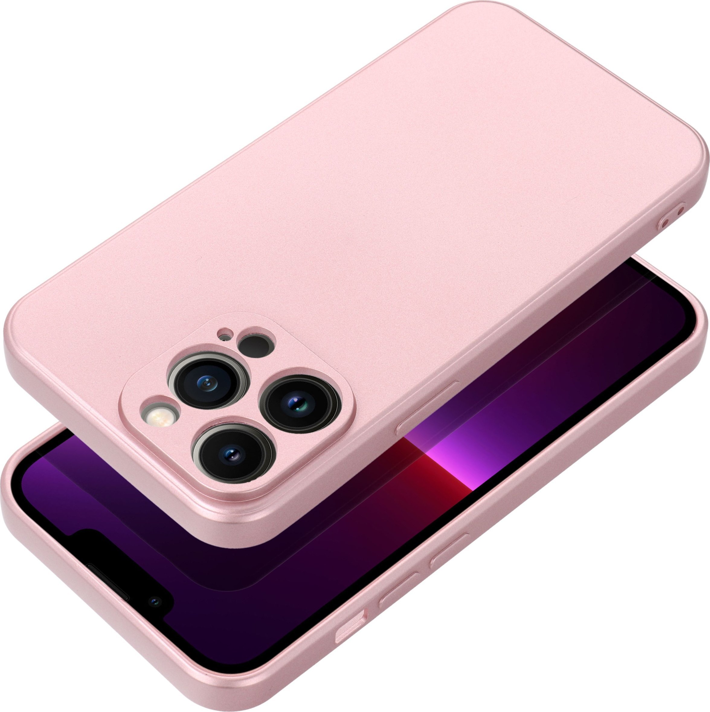 OEM Futerał METALLIC do IPHONE 15 różowy
