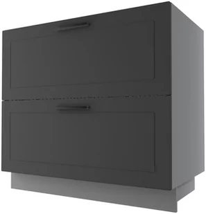 Bergamo Szafka Dolna D2M/90 Metabox Grafit Mat - Meble kuchenne - miniaturka - grafika 1