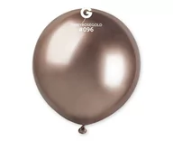 Wieczór panieński i kawalerski - GEMAR Balon chromowany Różowe Złoto Metaliczne Shiny 48 cm 1 szt. GB150/96 - miniaturka - grafika 1