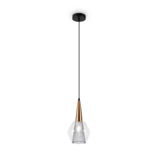 Lampa wisząca z dekoracyjnym kloszem P003PL-01G1 z serii COPITA - Lampy sufitowe - miniaturka - grafika 1