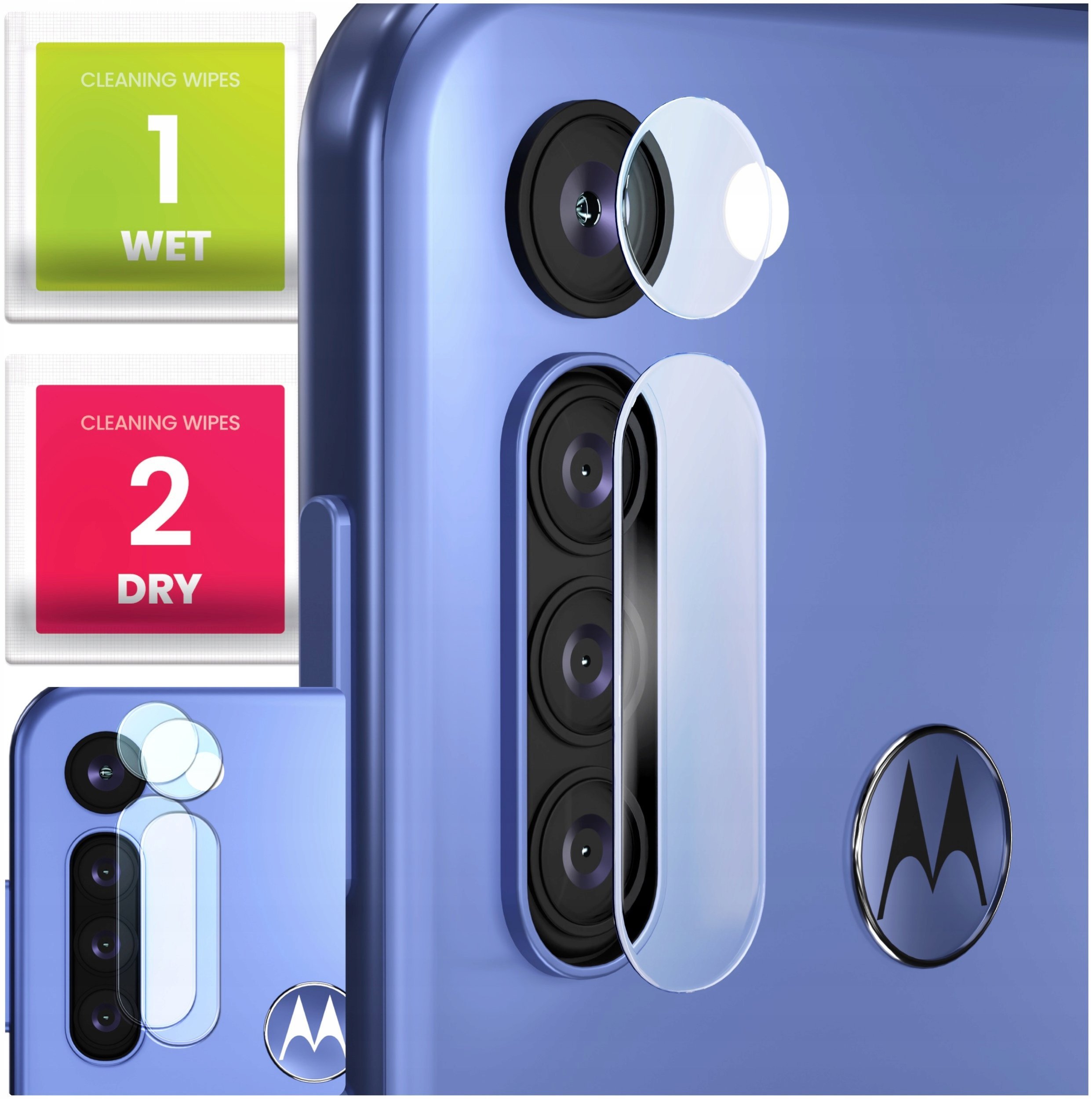 2-PAK Szkło Na Aparat Do Motorola Moto G8 Power Hartowane, Na Obiektyw