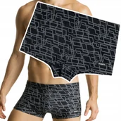 Kąpielówki męskie - Kąpielówki Męskie Dopasowane Bokserki Kąpielowe na Basen ATLANTIC - L - miniaturka - grafika 1