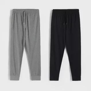 Piżamy męskie - Reserved - Spodnie piżamowe 2 pack - Czarny - grafika 1