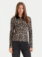 Swetry damskie - Morgan Kardigan 252-MBOLEO Beżowy Regular Fit - miniaturka - grafika 1