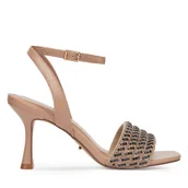 Sandały damskie - Sandały DeeZee LH24015-1 Beżowy - miniaturka - grafika 1