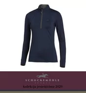 Koszulki sportowe damskie - Schockemohle Bluzka funkcyjna PAGE AW20 - dark navy - miniaturka - grafika 1
