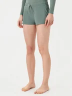 Spodenki damskie - Banana Moon Szorty plażowe Tiwi Print Zielony Regular Fit - miniaturka - grafika 1