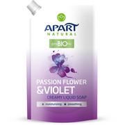 Mydła - Apart Natural Prebiotic Mydło do rąk w płynie Passion Flower & Violet zapas 400 ml - miniaturka - grafika 1