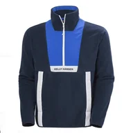 Bluzy męskie - Męski Polar HELLY HANSEN RIG BLOCKED FLEECE 53872_597 – Granatowy - miniaturka - grafika 1