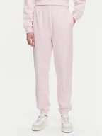 Spodnie sportowe damskie - Tommy Hilfiger Spodnie dresowe WW0WW45576 Różowy Regular Fit - miniaturka - grafika 1