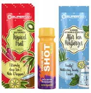 Balsamy i kremy do opalania - Supertan Tropical Fruit 3x 15ml Mocny Tingle Bronzer + Gratisy - miniaturka - grafika 1