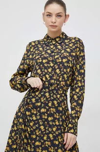 Tommy Hilfiger koszula damska kolor żółty regular z kołnierzykiem klasycznym - Koszule damskie - miniaturka - grafika 1