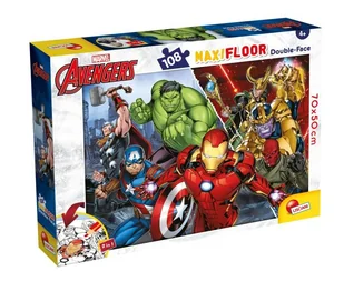 Puzzle dwustronne, Lisciani, Avengers, 108 el. - Puzzle - miniaturka - grafika 1