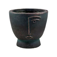 Wazony i flakony - WAZON CERAMICZNY DEKORACYJNY CZARNY 22 CM - miniaturka - grafika 1