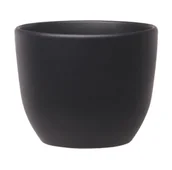 Donice - EKO-CERAMIKA Doniczka ceramiczna Baryłka śr.13 cm czarna - miniaturka - grafika 1