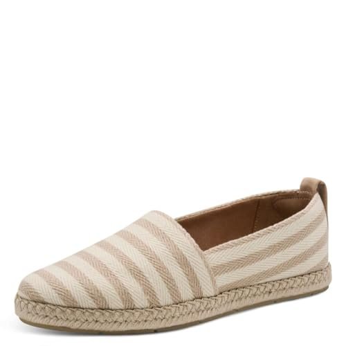 Tamaris Damskie sandały damskie 1-24624-46 Espadryle Wedge Sandal, Tan Comb, 4 UK