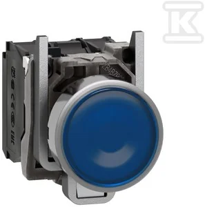 Przycisk kryty podświetlany LED, NO+NZ, 24V, niebieski - Sterowniki i przekaźniki - miniaturka - grafika 1
