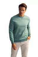 Bluzy męskie - DeFacto Męska bluza T3777AZ, miętowa, M (DE), zielony, M - miniaturka - grafika 1