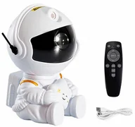 Projektory dla dzieci - PROJEKTOR GWIAZD ASTRONAUTA BIAŁY - miniaturka - grafika 1