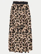 Spódnice - ONLY Spódnica plisowana Venedig 15251761 Brązowy Regular Fit - miniaturka - grafika 1