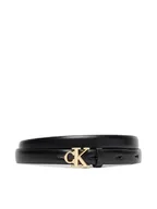 Paski - Calvin Klein Pasek Damski Ck Buckle 15Mm Fixed Belt LV04F7055G Czarny - miniaturka - grafika 1