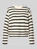 Swetry damskie - Sweter z dzianiny o kroju regular fit z mieszanki wiskozy model ‘SABA’ - miniaturka - grafika 1