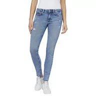 Spodnie damskie - Pepe Jeans jeansy damskie pixie, 000denim (Vs8), 28W / 32L - miniaturka - grafika 1