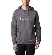 Bluzy męskie - Columbia Męska bluza z kapturem Csc Basic Logo Ii CSC Basic Logo II z kapturem City Grey Heather, Grey S 1681664 - miniaturka - grafika 1