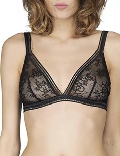 Maison Lejaby Damski stanik trójkątny Miss Lejby, Czarny, 75C - Biustonosze - miniaturka - grafika 1