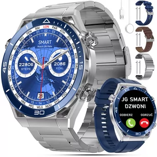 JG Smart JS5 Srebrny - Smartwatch - miniaturka - grafika 1