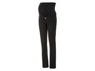 Spodnie ciążowe - esmara® Jeansy ciążowe damskie, straight fit (46, Czarny) - miniaturka - grafika 1