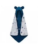 Akcesoria do fotelików - Bonjour Cherie Kocyk do fotelika samochodowego 90/90 Królik minky Posejdon - miniaturka - grafika 1