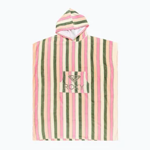 Ponczo damskie ROXY Stay Magical Printed agave green very vista stripe - Akcesoria turystyczne - miniaturka - grafika 1