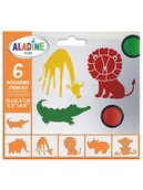 Zabawki kreatywne - Aladine Zestaw szablonów "Savannah" - 4+ - miniaturka - grafika 1