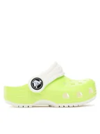 Buty dla dziewczynek - Crocs Klapki Crocs Classic Glow In The Dark Clog T 209161 Zielony - miniaturka - grafika 1