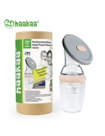 Laktatory - Haakaa Odciągacz silikonowy wielofunkcyjny z przykrywką Gen.3 250ml Peach - miniaturka - grafika 1