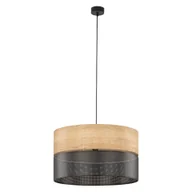 Lampy sufitowe - Designerska lampa z drewnem, regulowana wysokość TK 4798 z serii NICOL - miniaturka - grafika 1