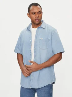 Wrangler Koszula jeansowa 112350184 Niebieski Regular Fit - Koszule męskie - miniaturka - grafika 1