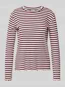 Bluzki damskie - Bluzka z długim rękawem i okrągłym dekoltem model ‘THESSA’ - miniaturka - grafika 1