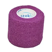 Apteczki i materiały opatrunkowe - StokBan, Bandaż elastyczny samoprzylepny, Fioletowy, 5 x450 cm - miniaturka - grafika 1