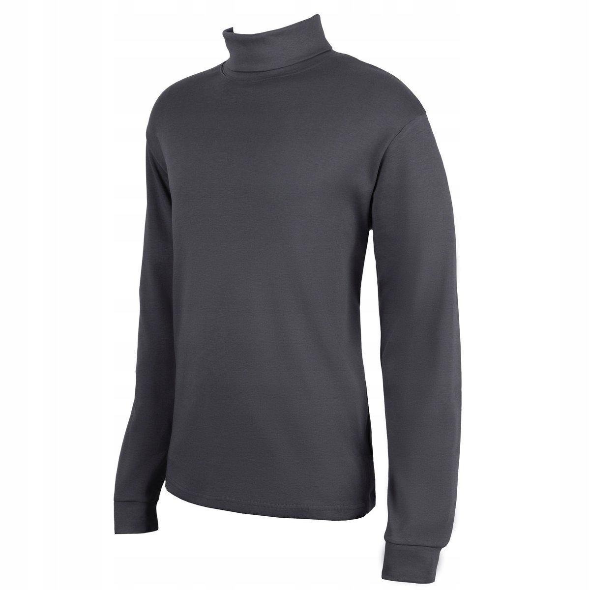 Sweter męski golf kaszmir ciemnoszary L