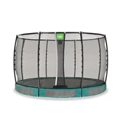 Trampoliny - Exit Trampolina naziemna Allure Premium ø366cm zielona - miniaturka - grafika 1